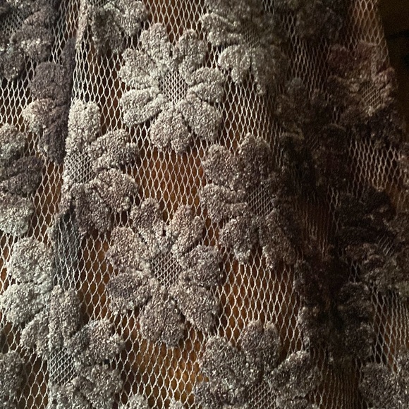 Vintage 90s crochet lace mash floral  maxi skirt - Picture 16 of 16